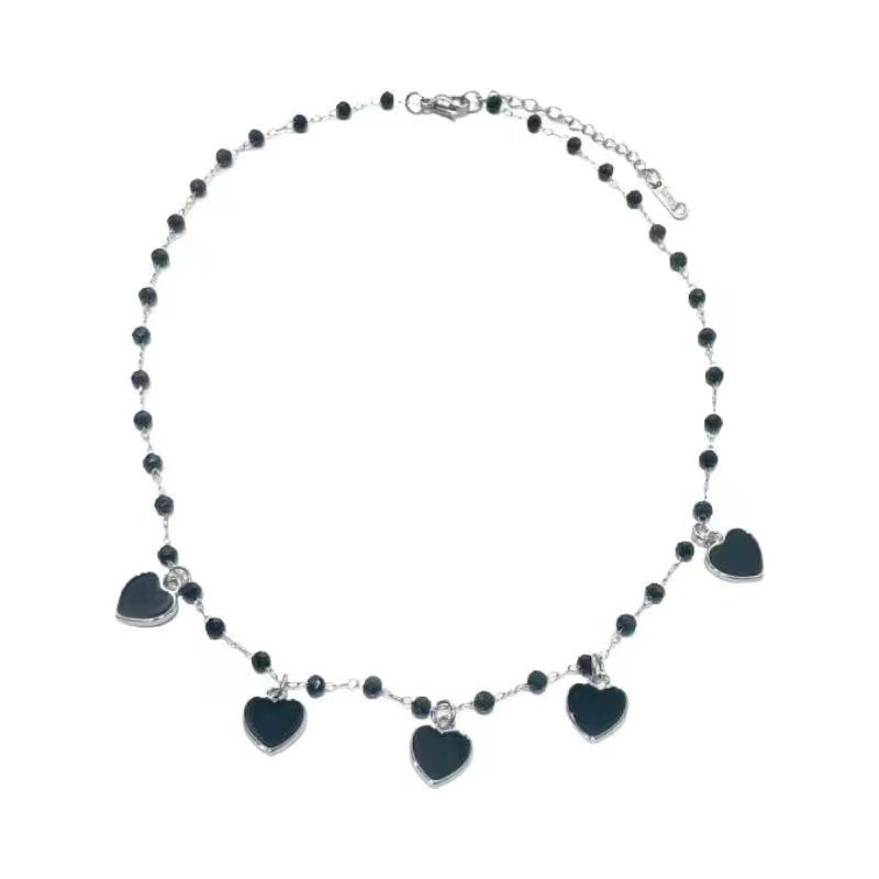 Black love fringed beaded necklace women s new popular sweet and cool babes accessories summer commuter collarbone chain
Black love fringed beaded necklace women s new popular sweet and cool babes accessories summer commuter collarbone chain