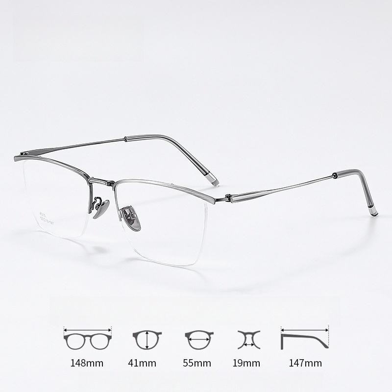 Business Men Ultralight Titanium Alloy Glasses Frame Women Luxury Brand Design Trend Half-Rim Men Square Optical Spectacle Frame срібний
Business Men Ultralight Titanium Alloy Glasses Frame Women Luxury Brand Design Trend Half-Rim Men Square Optical Spectacle Frame срібний