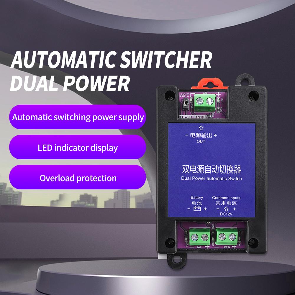 DC 12V Dual Power Automatic Switcher Module LED Display Automatic Charging Type UPS Emergency Power-off To Battery Power Supply синій
DC 12V Dual Power Automatic Switcher Module LED Display Automatic Charging Type UPS Emergency Power-off To Battery Power Supply синій