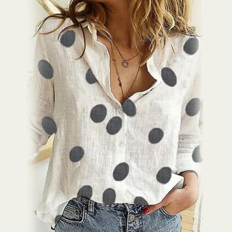Polka Dot Print Long-Sleeve Liner Shirt Polka Dot Print Long Sleeves Linen Shirt Red 5XL
Polka Dot Print Long-Sleeve Liner Shirt Polka Dot Print Long Sleeves Linen Shirt Red 5XL