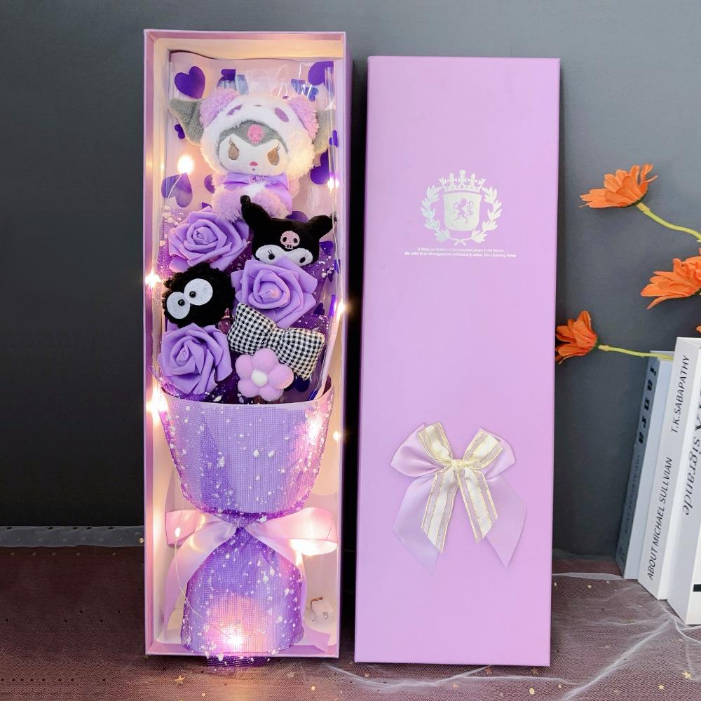 Hello Kitty & Kuromi Doll Bouquet Gift Set with Artificial Flowers 48x15.5x7.5cm
Hello Kitty & Kuromi Doll Bouquet Gift Set with Artificial Flowers 48x15.5x7.5cm