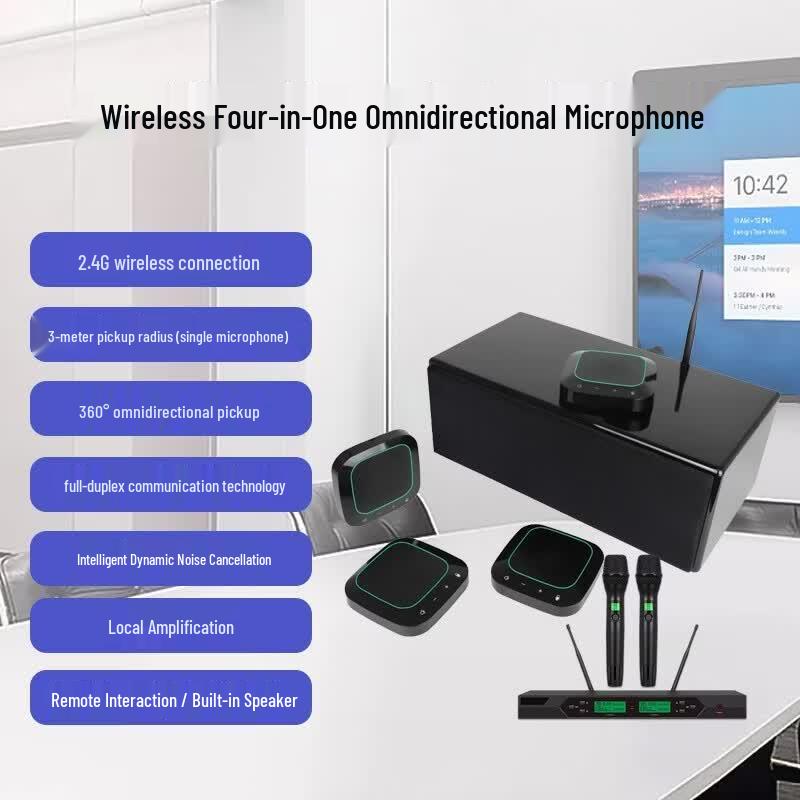 SHENGHUASHITONG SH-M810S 2.4G Wireless Omnidirectional Conference Microphone (CN version)
SHENGHUASHITONG SH-M810S 2.4G Wireless Omnidirectional Conference Microphone (CN version)