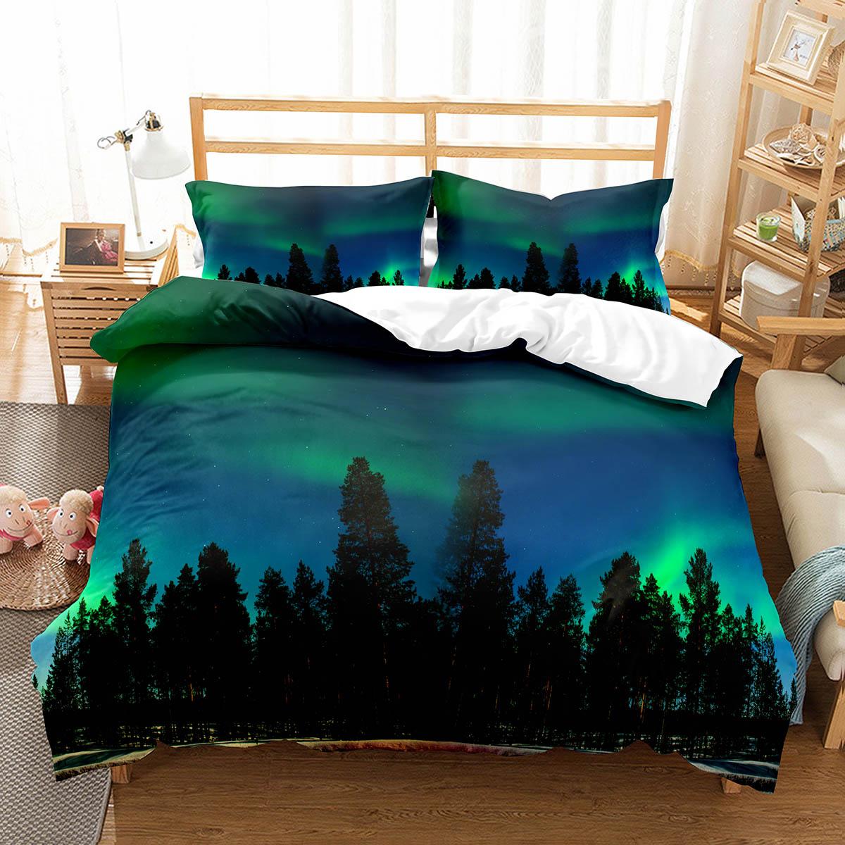 Northern Lights Duvet Cover Set King Full Size Natural Wonders Polyester Comforter Cover For Kids Teens Bedding Set Quilt Cover US Queen(228x228cm)
Northern Lights Duvet Cover Set King Full Size Natural Wonders Polyester Comforter Cover For Kids Teens Bedding Set Quilt Cover US Queen(228x228cm)