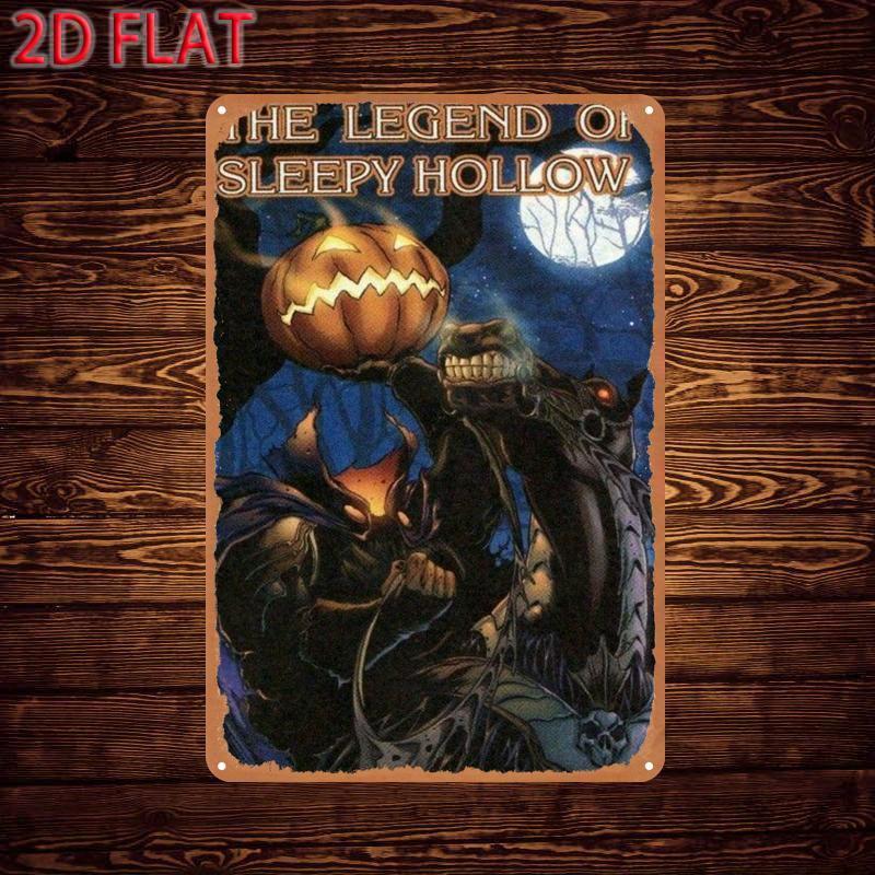 The Legend of Sleepy Hollow Metal Movie Poster Tin Sign Halloween Decorative Wall Art Spooky Pumpkin Head on Horseback wit 20x30cm(7.8x11.8inch)
The Legend of Sleepy Hollow Metal Movie Poster Tin Sign Halloween Decorative Wall Art Spooky Pumpkin Head on Horseback wit 20x30cm(7.8x11.8inch)