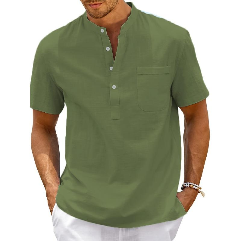Shein men s short-sleeved pullover shirt large size solid color stand-up collar XXL армія зелений колір
Shein men s short-sleeved pullover shirt large size solid color stand-up collar XXL армія зелений колір