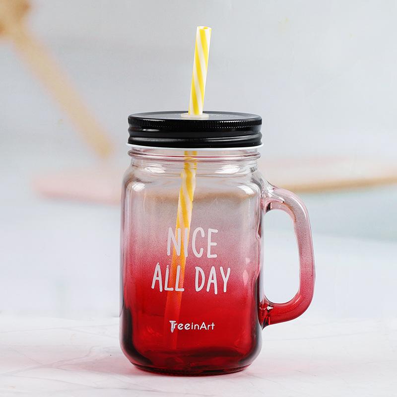 Creative Couple Cup Gradient Handle Cup with Letters and Lid, Personalized Juice Drink Cup, Mason Cup, Large Capacity 301-400ml
Creative Couple Cup Gradient Handle Cup with Letters and Lid, Personalized Juice Drink Cup, Mason Cup, Large Capacity 301-400ml