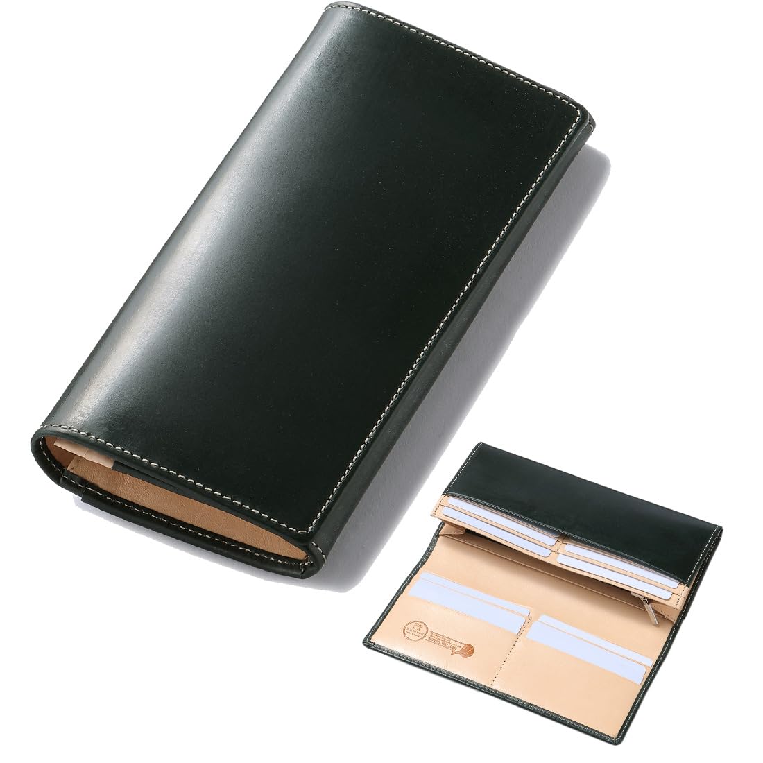 BRITISH GREEN Men s Bridle Leather Long Wallet (Green)
BRITISH GREEN Men s Bridle Leather Long Wallet (Green)