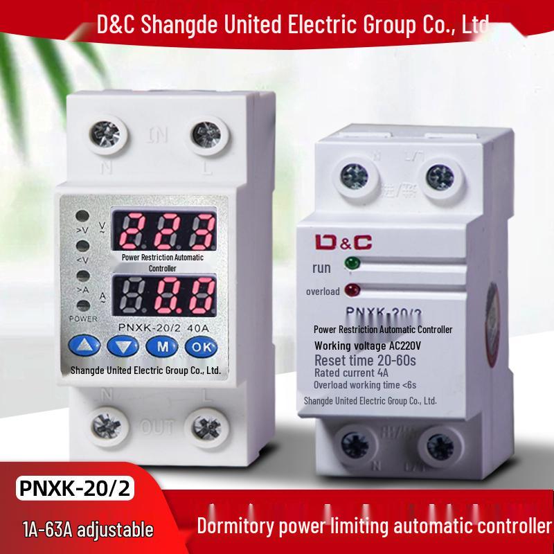 Programmable 1A-63A Current Limiter Switch for High-Power Appliances in Schools, Construction Sites, and Dormitories 1A Non-Display (Fixed)
Programmable 1A-63A Current Limiter Switch for High-Power Appliances in Schools, Construction Sites, and Dormitories 1A Non-Display (Fixed)