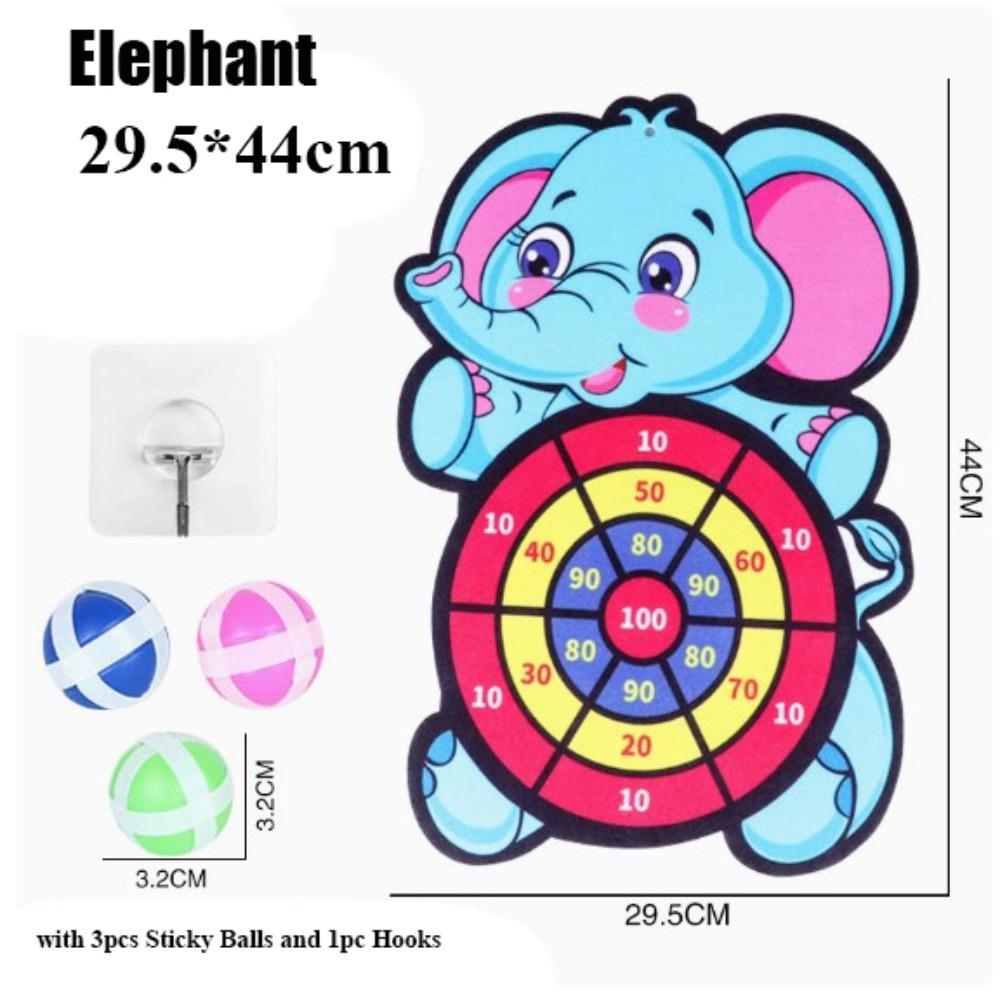 with 3 Sticky Balls and Hooks Kids Montessori Target Sports Game Toys for Children Boy Girl Elephant
with 3 Sticky Balls and Hooks Kids Montessori Target Sports Game Toys for Children Boy Girl Elephant