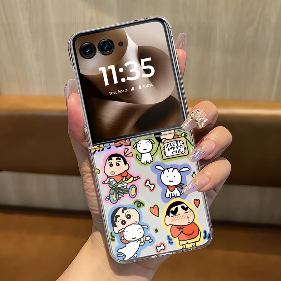 Colorful Crayon Shin Chan Soft Clear Phone Cover Luxury Funda Case for Motorola Razr 50/60 50Ultra 50 60 Ultra Motorola Razr 50
Colorful Crayon Shin Chan Soft Clear Phone Cover Luxury Funda Case for Motorola Razr 50/60 50Ultra 50 60 Ultra Motorola Razr 50