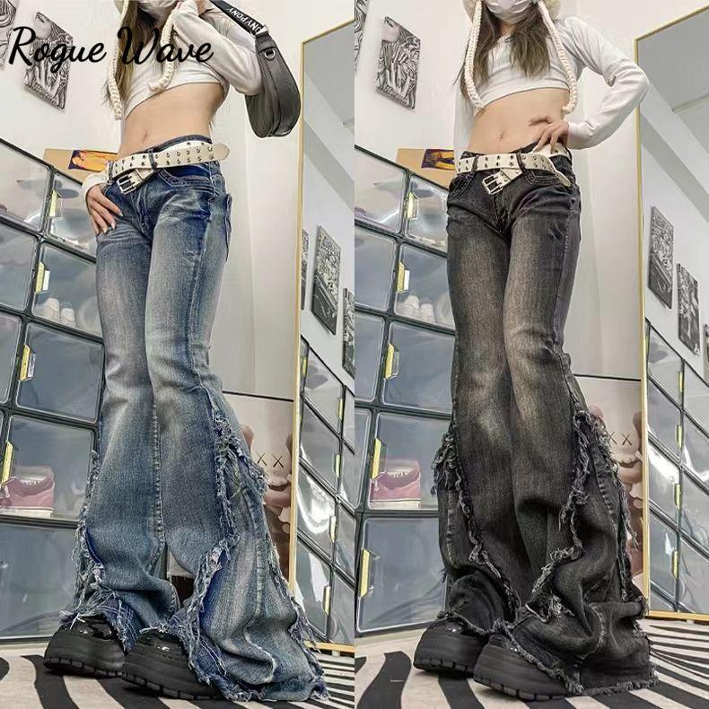 RogueWave High Quality American Vintage Clothes Raw Edge Design Flared Jeans for Women Patchwork Low-rise Washed Denim Y2k Pants S синій
RogueWave High Quality American Vintage Clothes Raw Edge Design Flared Jeans for Women Patchwork Low-rise Washed Denim Y2k Pants S синій