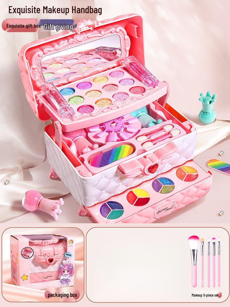 Детский музыкальный косметический чемоданчик, набор игрушек - Макияж маленькой принцессы и лак для ногтей в подарок
Детский музыкальный косметический чемоданчик, набор игрушек - Макияж маленькой принцессы и лак для ногтей в подарок