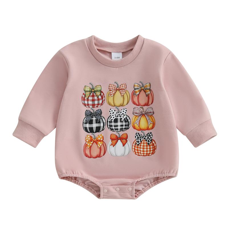 Newborn Baby Girls Romper Long Sleeve Crew Neck Pumpkin Print Jumpsuit Fashion Autumn Newborn Halloween Costume 0-3M розовый
Newborn Baby Girls Romper Long Sleeve Crew Neck Pumpkin Print Jumpsuit Fashion Autumn Newborn Halloween Costume 0-3M розовый