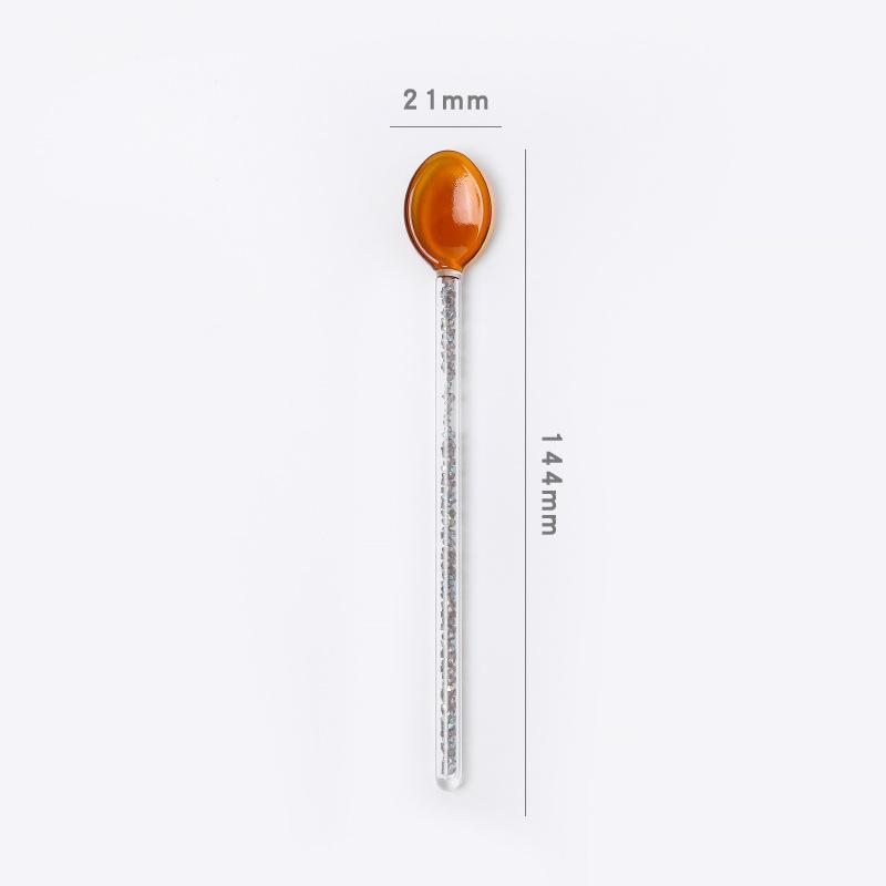 Star Diamond Glass Spoon with High Appearance and Long Handle Coffee Stir Spoon, High Temperature Resistant Stir Rod, Cute Small коричневий
Star Diamond Glass Spoon with High Appearance and Long Handle Coffee Stir Spoon, High Temperature Resistant Stir Rod, Cute Small коричневий