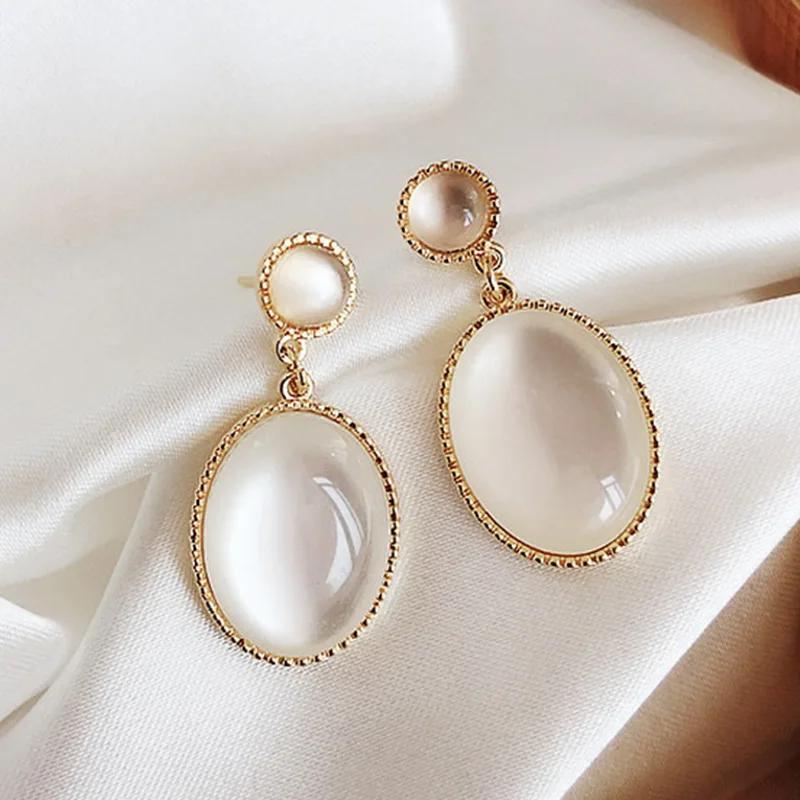 Sweet Opal Water Drop Irregular Round Oval Geometry Dangle Earring for Women Personality Simple Zircon Wholesale Christmas Gift
Sweet Opal Water Drop Irregular Round Oval Geometry Dangle Earring for Women Personality Simple Zircon Wholesale Christmas Gift