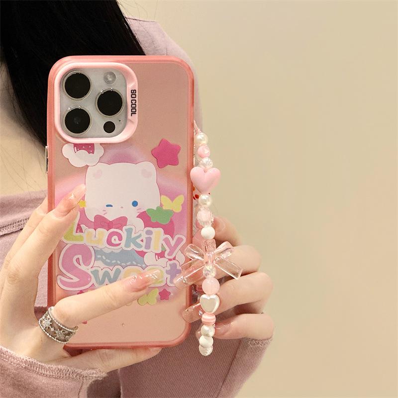 Zhitai Frosted Cartoon iPhone 15 Pro Case with Bracelet, Compatible with iPhones 12-14 and 16. iPhone 16 Pro Max
Zhitai Frosted Cartoon iPhone 15 Pro Case with Bracelet, Compatible with iPhones 12-14 and 16. iPhone 16 Pro Max