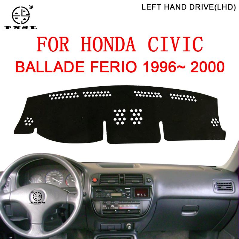 Для Honda Civic Ballade Ferio MK6 EJ EK EM 1996~2000 Протиковзкий килимок Накладка на панелі приладів Сонцезахисний навіс Dashmat Килимові аксесуари Right Hand Drive
Для Honda Civic Ballade Ferio MK6 EJ EK EM 1996~2000 Протиковзкий килимок Накладка на панелі приладів Сонцезахисний навіс Dashmat Килимові аксесуари Right Hand Drive