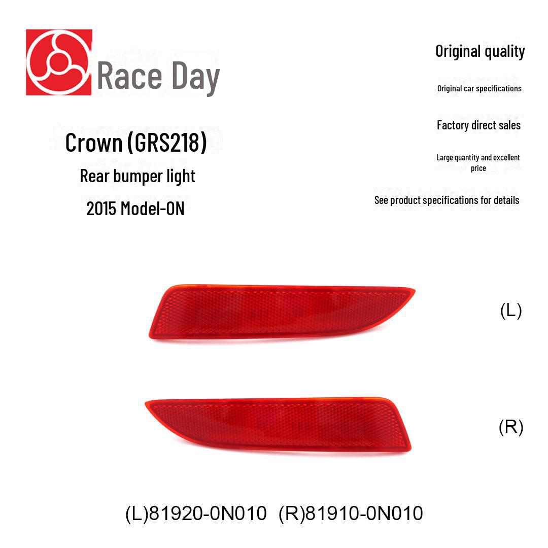 Fits 15-20 Crown: Rear Bumper Lights & Reflectors 81920-0N010 / 81910-0N010. Left: 81920-0N010
Fits 15-20 Crown: Rear Bumper Lights & Reflectors 81920-0N010 / 81910-0N010. Left: 81920-0N010