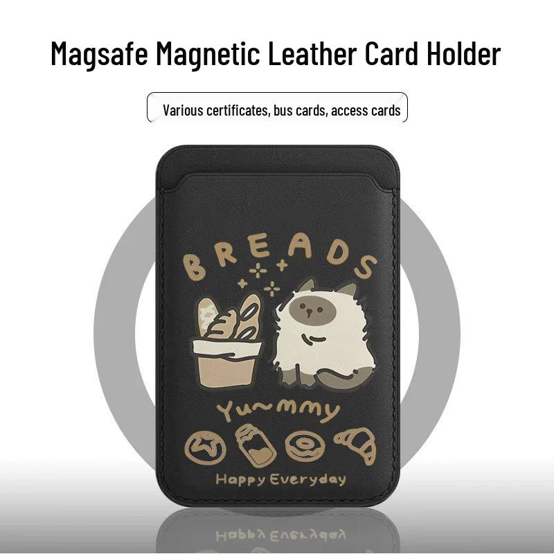 French Baguette Cat MAGsafe Leather Card Holder Phone Case for Apple Single Card Slot
French Baguette Cat MAGsafe Leather Card Holder Phone Case for Apple Single Card Slot