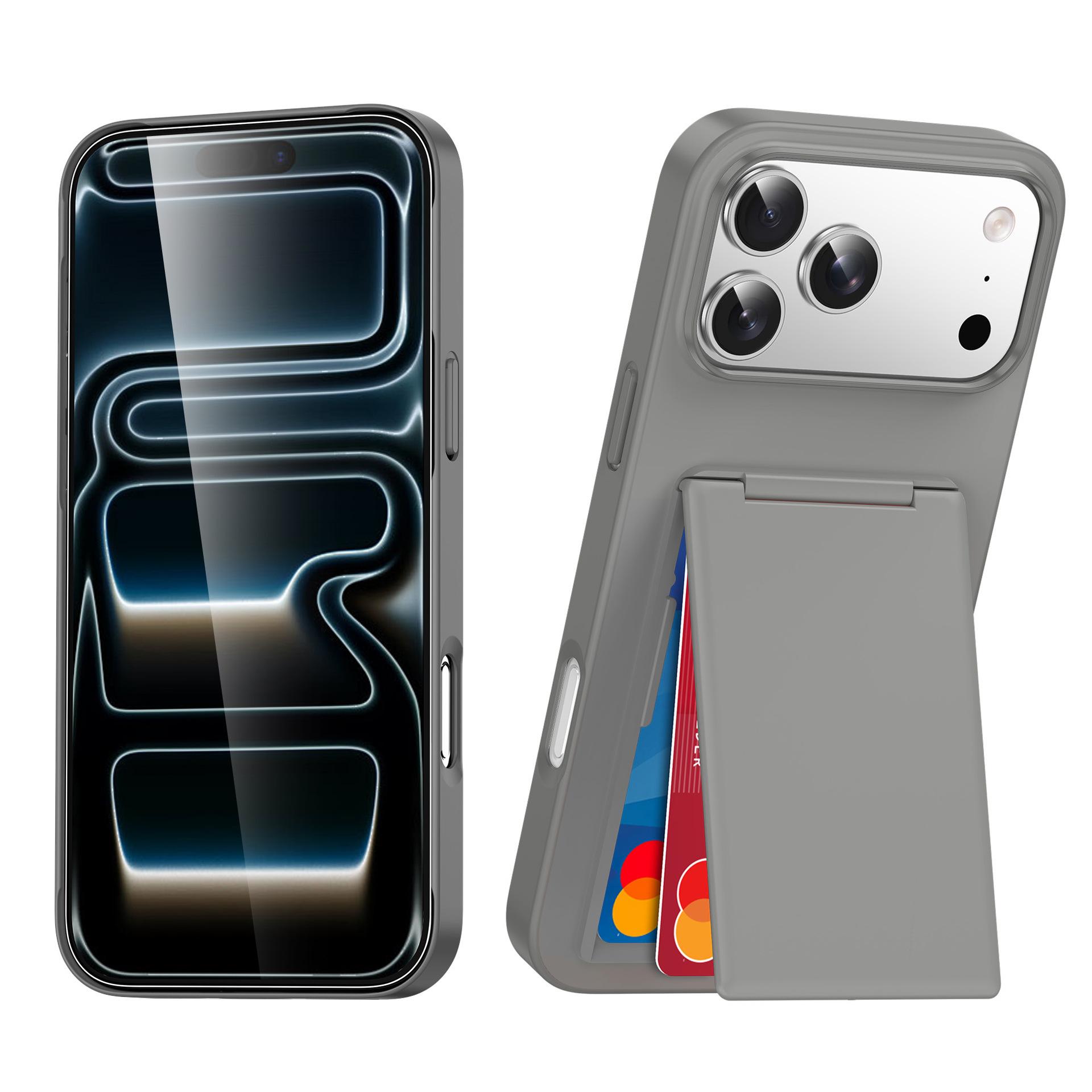 New for IPhone17 Frosted Card Holder Holder Mobile Phone Case 16Pro Air Bag Anti-fall 15 Mobile Phone Protective Cover For iPhone 17
New for IPhone17 Frosted Card Holder Holder Mobile Phone Case 16Pro Air Bag Anti-fall 15 Mobile Phone Protective Cover For iPhone 17