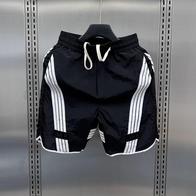 Мужские быстросохнущие полосатые повседневные пляжные шорты L чёрный
Мужские быстросохнущие полосатые повседневные пляжные шорты L чёрный