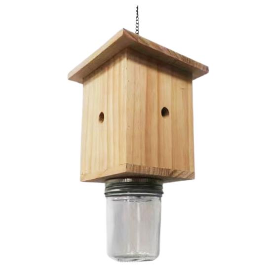 Деревянная ловушка для пчел в форме куба, не требующая особого ухода, с бутылкой, легко размещаемая и подвешиваемая
Деревянная ловушка для пчел в форме куба, не требующая особого ухода, с бутылкой, легко размещаемая и подвешиваемая