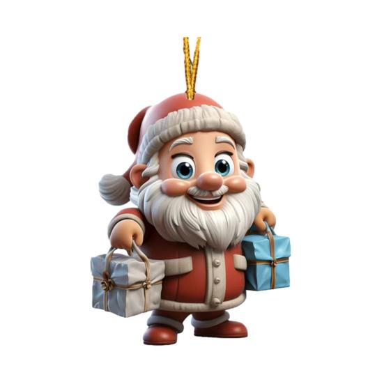Рождественское украшение Дед Мороз 2D Акриловый мультяшный Санта с подарочной коробкой Украшение на рождественскую елку для рождественской елки Праздничный домашний декор M
Рождественское украшение Дед Мороз 2D Акриловый мультяшный Санта с подарочной коробкой Украшение на рождественскую елку для рождественской елки Праздничный домашний декор M