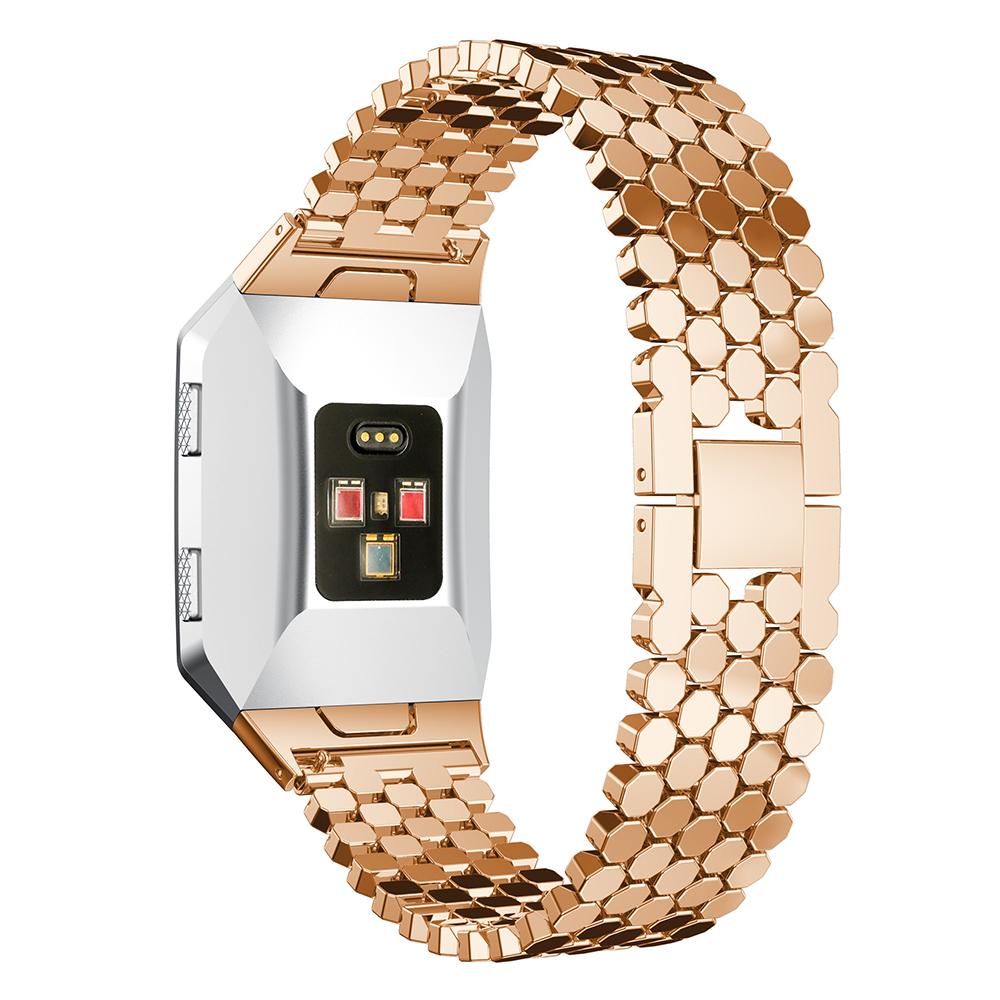 Stainless Steel Hexagon Mesh Watch Bracelet with Interlock Clasp for Fitbit Ionic Rose Gold Color
Stainless Steel Hexagon Mesh Watch Bracelet with Interlock Clasp for Fitbit Ionic Rose Gold Color