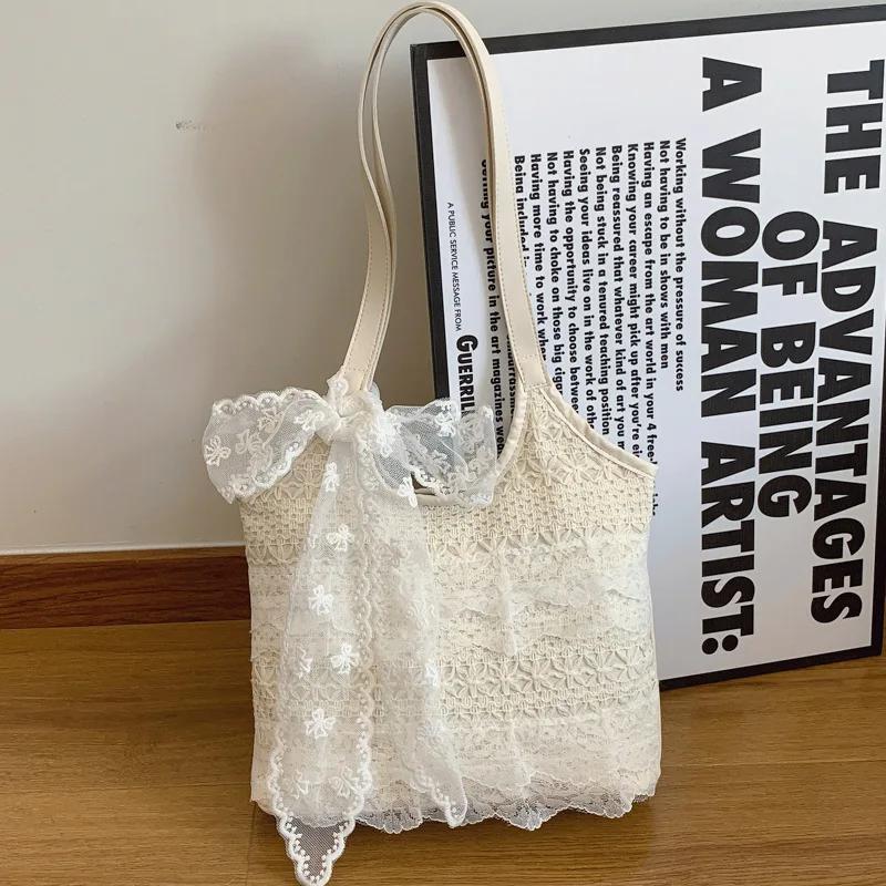 Sweet Bow Lace Women s Beach Shoulder Bag Summer Vacati Style Ladies Commuter Tote Bags Retro Ribb Female Purse Handbags
Sweet Bow Lace Women s Beach Shoulder Bag Summer Vacati Style Ladies Commuter Tote Bags Retro Ribb Female Purse Handbags