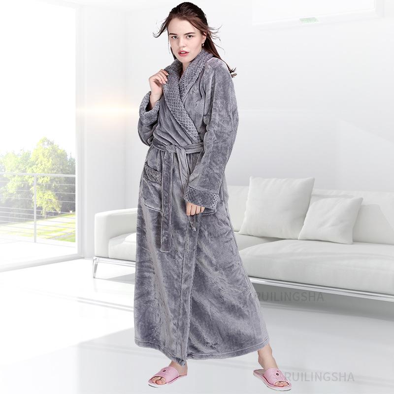 Autumn Winter Women s Long Flannel Zipper Robe - Plus Size Lapel Nightgown with Jacquard Design and Long Sleeves M (80-120 lbs, 150-160 cm)
Autumn Winter Women s Long Flannel Zipper Robe - Plus Size Lapel Nightgown with Jacquard Design and Long Sleeves M (80-120 lbs, 150-160 cm)