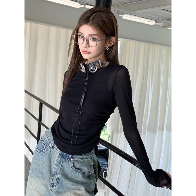 Women s Slim Fit Long Sleeve Base Layer T-Shirt with Drawstring Waist, 2026 Spring/Summer Round Neck Casual Design. Large чорний
Women s Slim Fit Long Sleeve Base Layer T-Shirt with Drawstring Waist, 2026 Spring/Summer Round Neck Casual Design. Large чорний