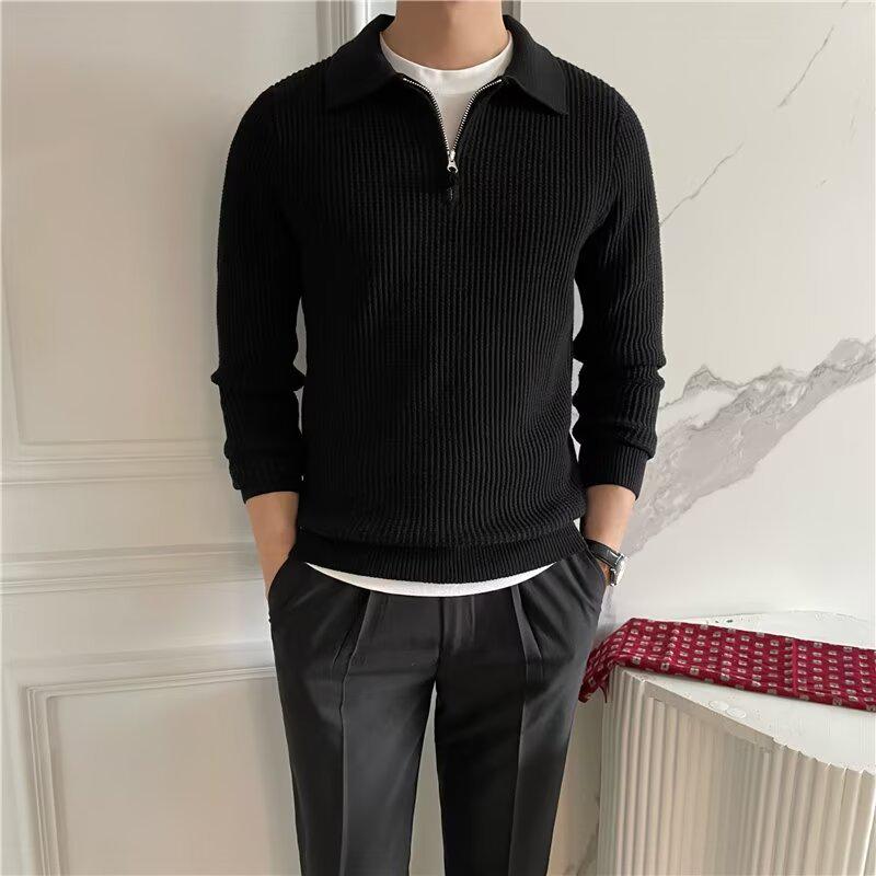 British Men s Slim Fit Waffle Knit Long Sleeve Half Zip Polo Sweater 3XL чорний
British Men s Slim Fit Waffle Knit Long Sleeve Half Zip Polo Sweater 3XL чорний