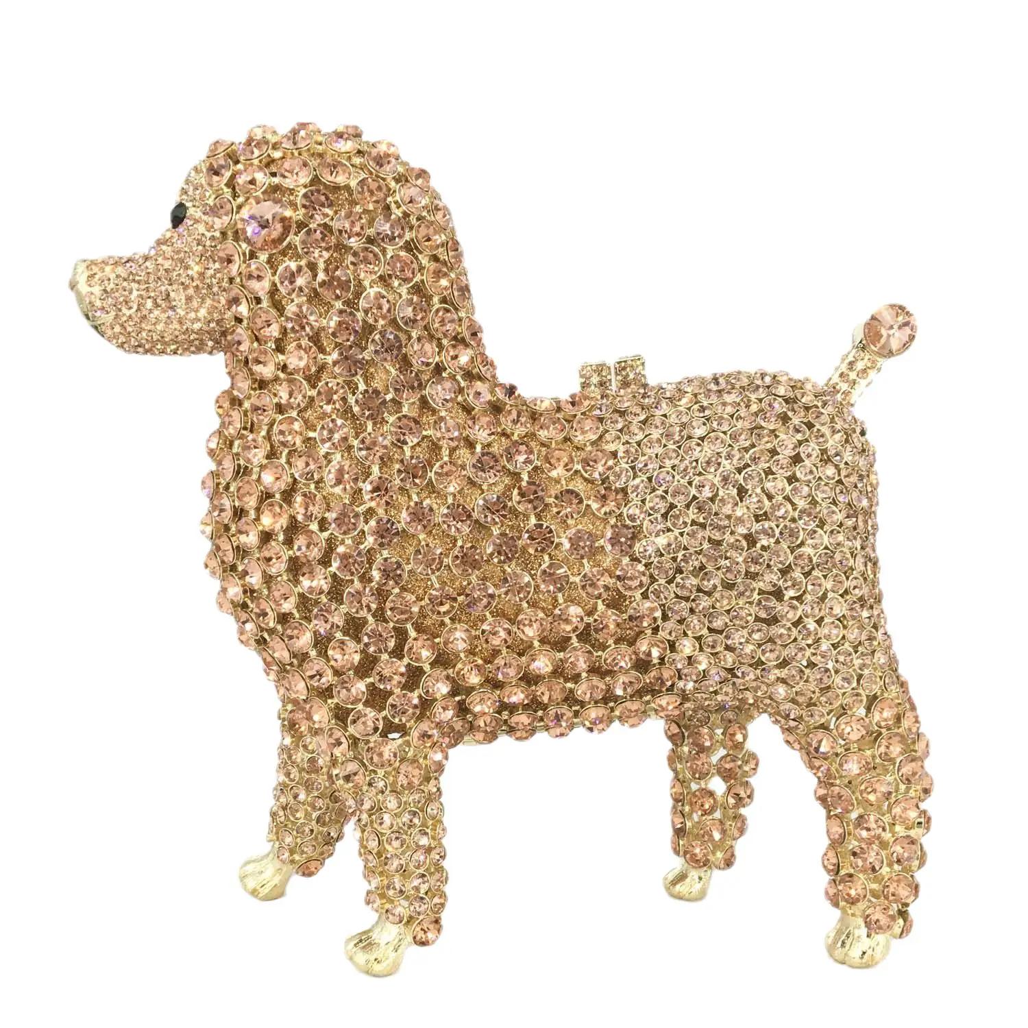 Boutique De FGG (in stock) Poodle Minaudiere Rhinestone Clutch Handbag Women Puppy Crystal Evening Bags Party Dog Handbags Big Size
Boutique De FGG (in stock) Poodle Minaudiere Rhinestone Clutch Handbag Women Puppy Crystal Evening Bags Party Dog Handbags Big Size