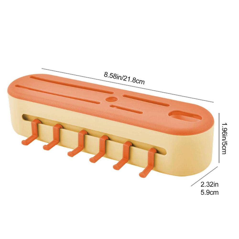 Wall Mounted Cutter Holder Multifunctional Adhesive Kitchen Rack With Hooks No Drilling Tool Storage For Spoon Chopsticks Rags оранжевый
Wall Mounted Cutter Holder Multifunctional Adhesive Kitchen Rack With Hooks No Drilling Tool Storage For Spoon Chopsticks Rags оранжевый