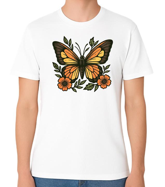 Orange Butterfly with Floral Design Graphic Unisex T-Shirt Nature Tee S разноцветный
Orange Butterfly with Floral Design Graphic Unisex T-Shirt Nature Tee S разноцветный