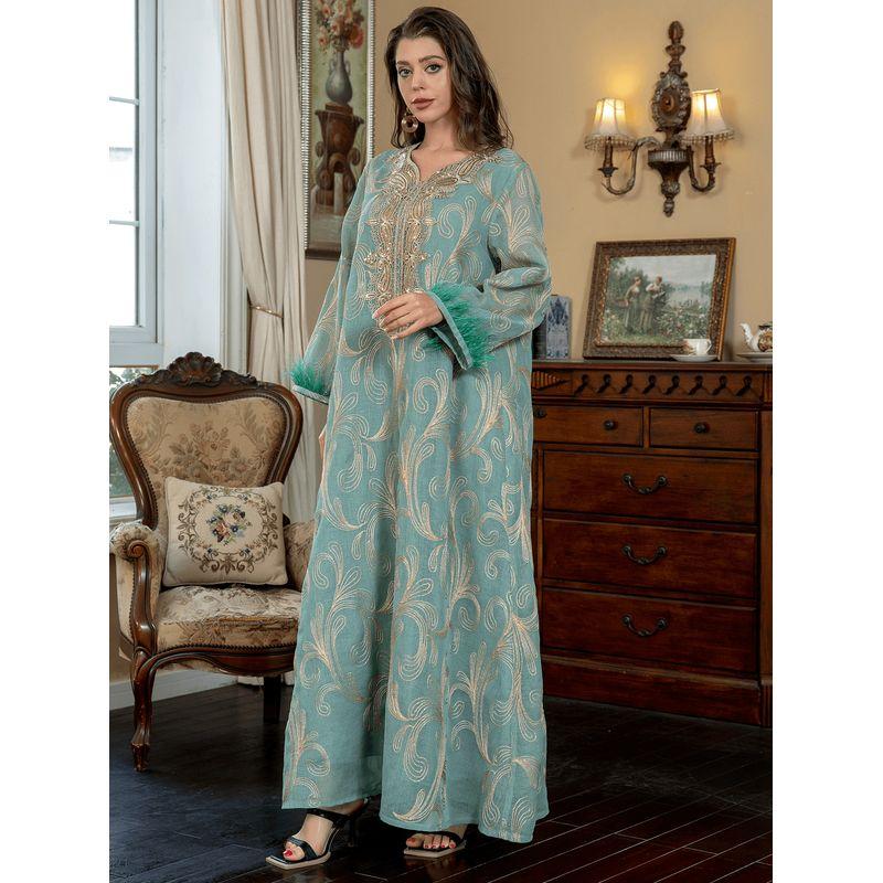 Джеллаба Арабский ДУБАЙ Саудовская Аравия Турция Индонезия Длинный рукав Сетка Вышивка Перо Платье Платье Emerald XXL
Джеллаба Арабский ДУБАЙ Саудовская Аравия Турция Индонезия Длинный рукав Сетка Вышивка Перо Платье Платье Emerald XXL