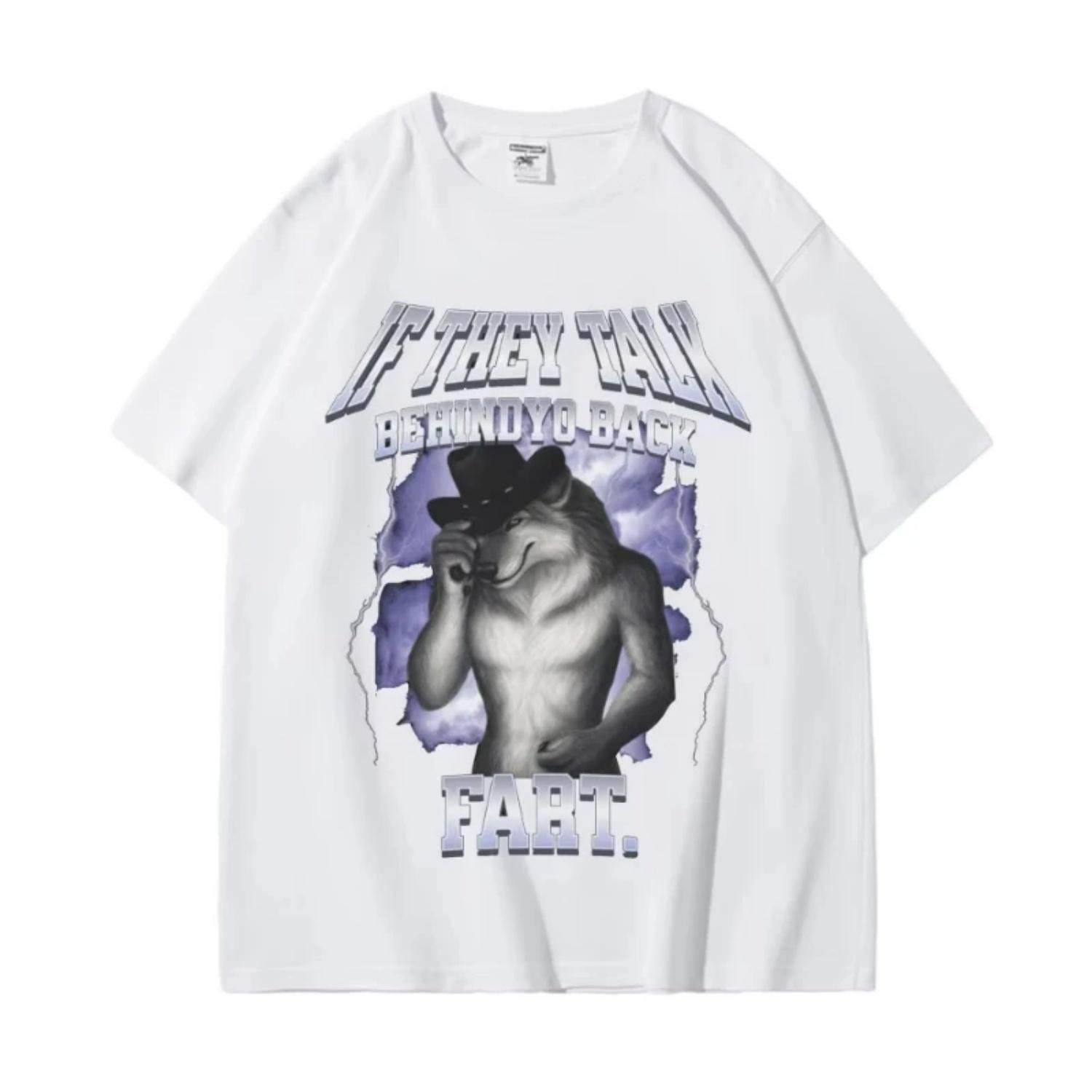 If They Talk Behind Yo Back Fart Wolf Literally Me Funny Meme Emo T-shirt Unisex Fashion Vintage Short Sleeve T Shirt Streetwear S чёрный
If They Talk Behind Yo Back Fart Wolf Literally Me Funny Meme Emo T-shirt Unisex Fashion Vintage Short Sleeve T Shirt Streetwear S чёрный