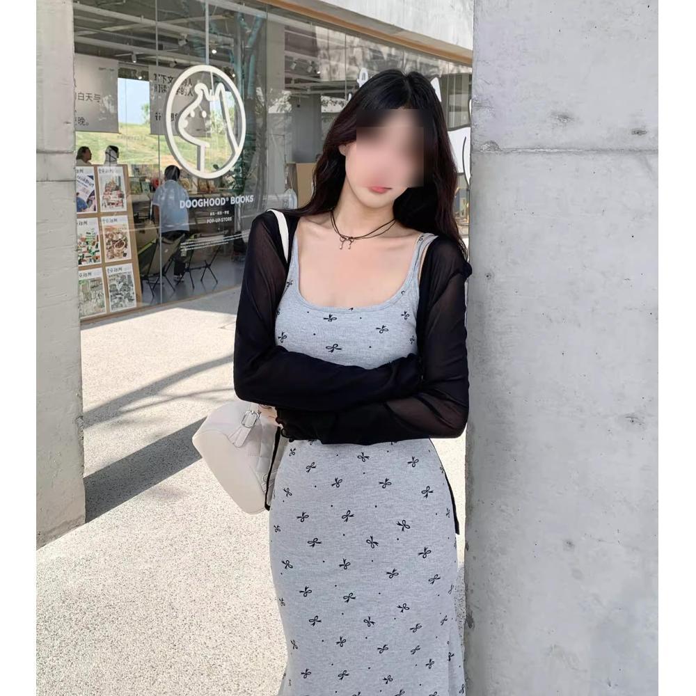 Серое цветочное платье на бретелях, длинная юбка, женский универсальный весенне-летний супергорячий новый наряд, облегающая юбка «русалка» XL- (recommended 110-60kg)
Серое цветочное платье на бретелях, длинная юбка, женский универсальный весенне-летний супергорячий новый наряд, облегающая юбка «русалка» XL- (recommended 110-60kg)