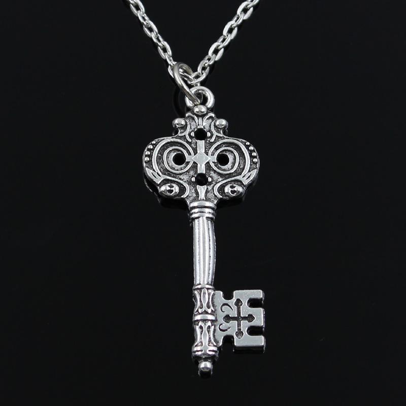 New Fashion Vintage Skeleton Key Pendants Round Cross Chain Short Long Mens Womens Silver Color Necklace Jewelry Gift 80cm Length
New Fashion Vintage Skeleton Key Pendants Round Cross Chain Short Long Mens Womens Silver Color Necklace Jewelry Gift 80cm Length