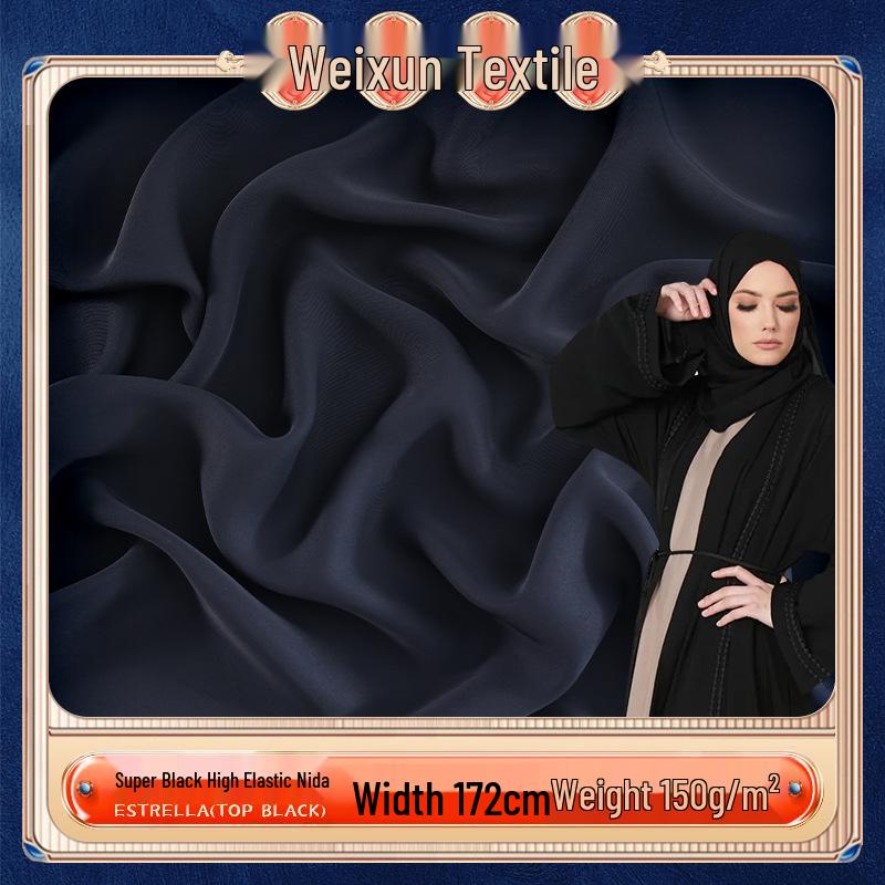Women s High Elastic Black Nida Hanfu-Style Dress with Lining Bulk Price (Above 2000 meters)
Women s High Elastic Black Nida Hanfu-Style Dress with Lining Bulk Price (Above 2000 meters)