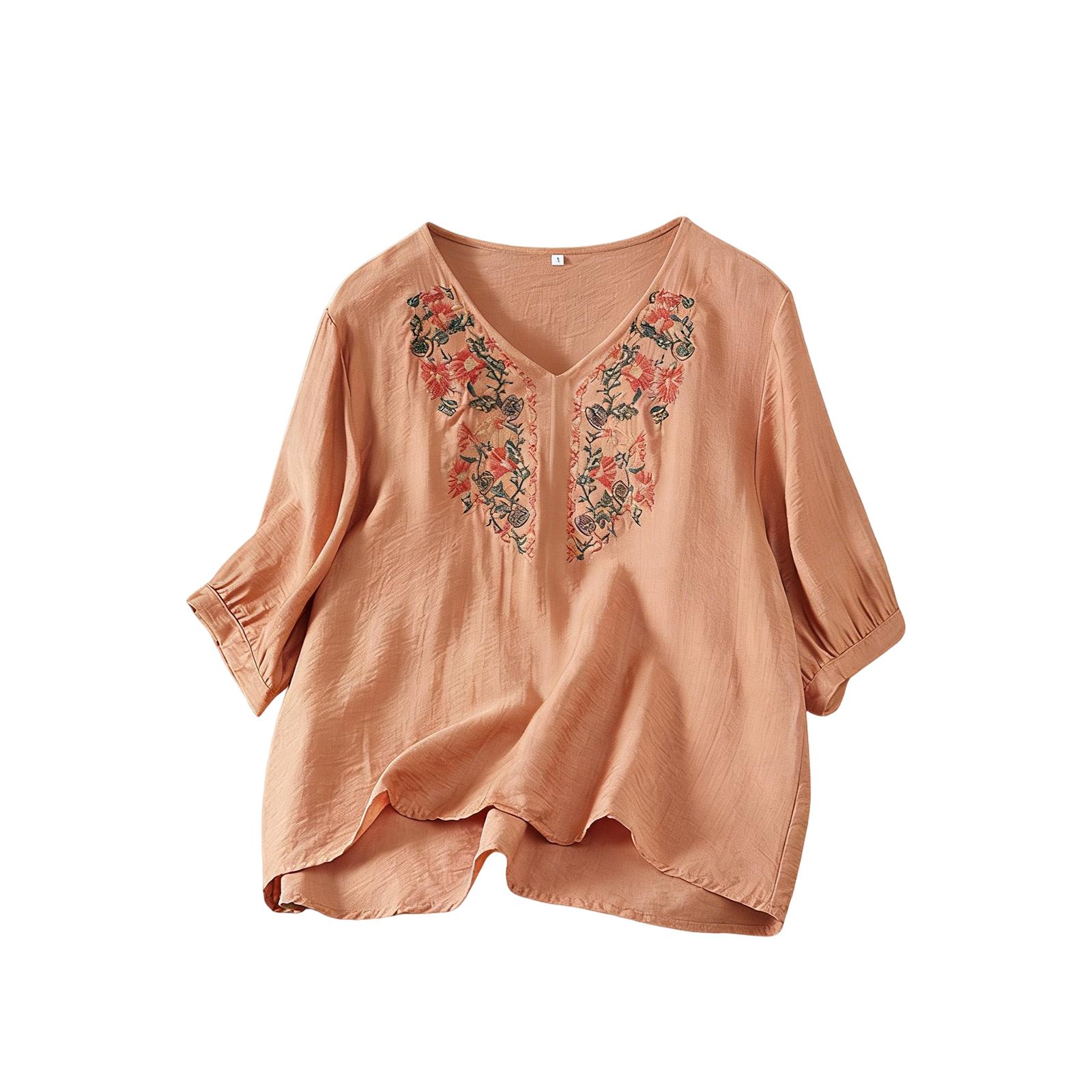 Women s Retro Embroidered Cotton Linen Top XL кавун червоний колір
Women s Retro Embroidered Cotton Linen Top XL кавун червоний колір