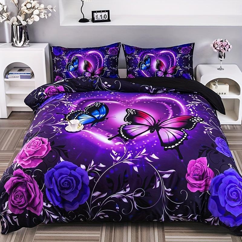 Fashion Classic Butterfly Flower Digital Print Bedding Set Soft Comfortable Duvet Cover For Bedroom Guest Room 90X200cm
Fashion Classic Butterfly Flower Digital Print Bedding Set Soft Comfortable Duvet Cover For Bedroom Guest Room 90X200cm