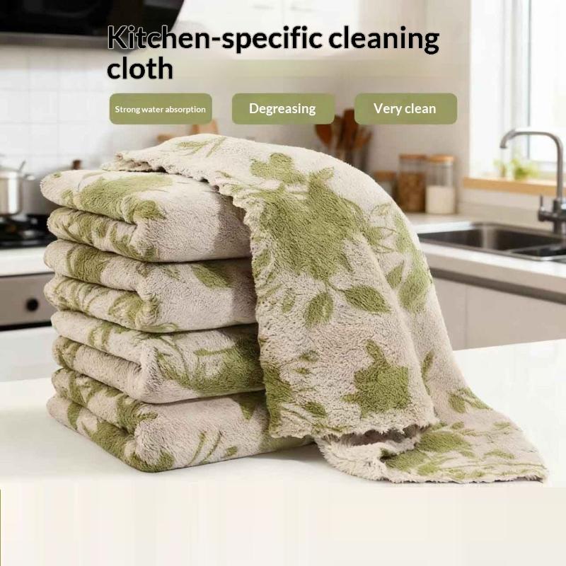 10PCS Dishcloth Kitchen Dish Cloths Non-Stick Oil Highly Absorbent Fast Drying Reusable Kitchen Towels For Cleaning Cloth темно-зелений колір
10PCS Dishcloth Kitchen Dish Cloths Non-Stick Oil Highly Absorbent Fast Drying Reusable Kitchen Towels For Cleaning Cloth темно-зелений колір