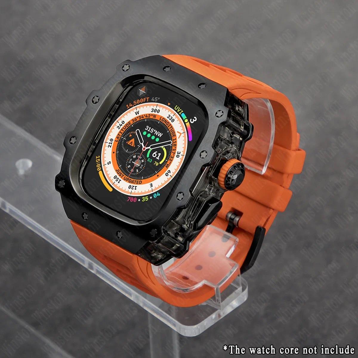 Розкішний набір для модифікації для Apple Watch Ultra 3/2 49 мм 45 мм 44 мм Силіконовий ремінець Корпус з нержавіючої сталі IWatch Series 9 8 7 6 5 Мод For Ultra 2 1 49mm
Розкішний набір для модифікації для Apple Watch Ultra 3/2 49 мм 45 мм 44 мм Силіконовий ремінець Корпус з нержавіючої сталі IWatch Series 9 8 7 6 5 Мод For Ultra 2 1 49mm