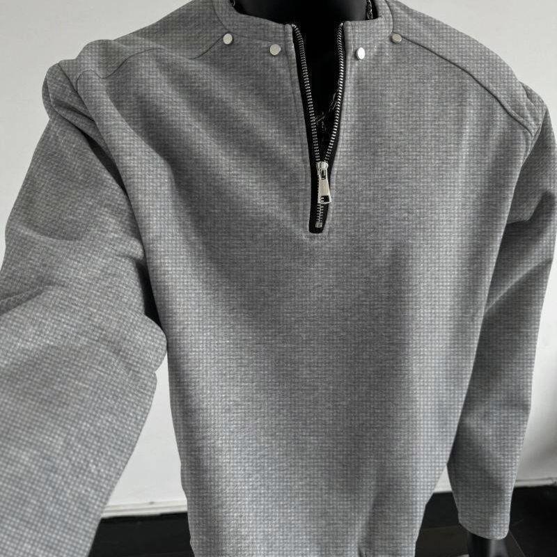Men s Spring & Autumn Half-Zip Waffle Knit Rivet Hoodie - Long-Sleeve Cool Casual Jacket L сірий колір
Men s Spring & Autumn Half-Zip Waffle Knit Rivet Hoodie - Long-Sleeve Cool Casual Jacket L сірий колір