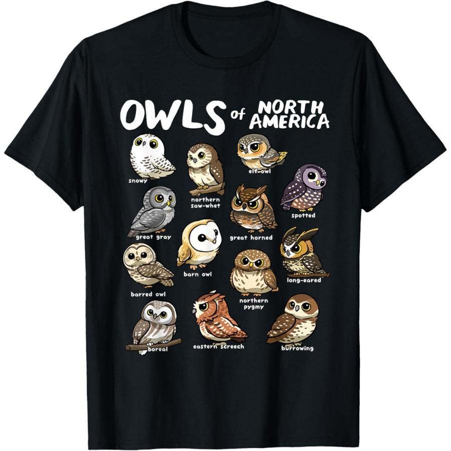 Owls of North America Shirt Birdwatcher Bird Lover Owl Lover T-Shirt XXXXXL чорний
Owls of North America Shirt Birdwatcher Bird Lover Owl Lover T-Shirt XXXXXL чорний