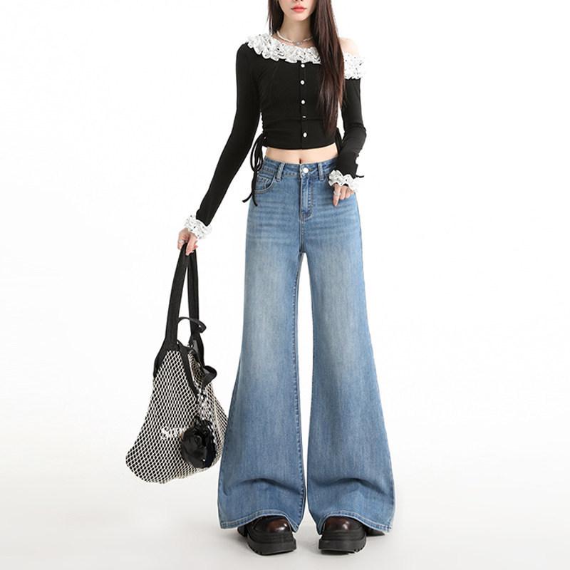 Dark Blue High-Waisted Flowy Micro-Flare Jeans for Women - Spring 2026 Casual Versatile Bell Bottoms Extra Extra Large
Dark Blue High-Waisted Flowy Micro-Flare Jeans for Women - Spring 2026 Casual Versatile Bell Bottoms Extra Extra Large