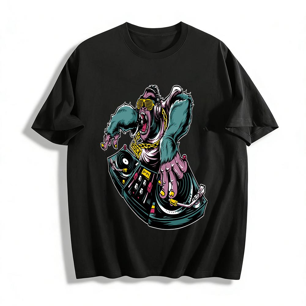 Cool Gorilla DJ Rock Style Graphic Print Casual Top Pure cotton T-shirt XXS
Cool Gorilla DJ Rock Style Graphic Print Casual Top Pure cotton T-shirt XXS