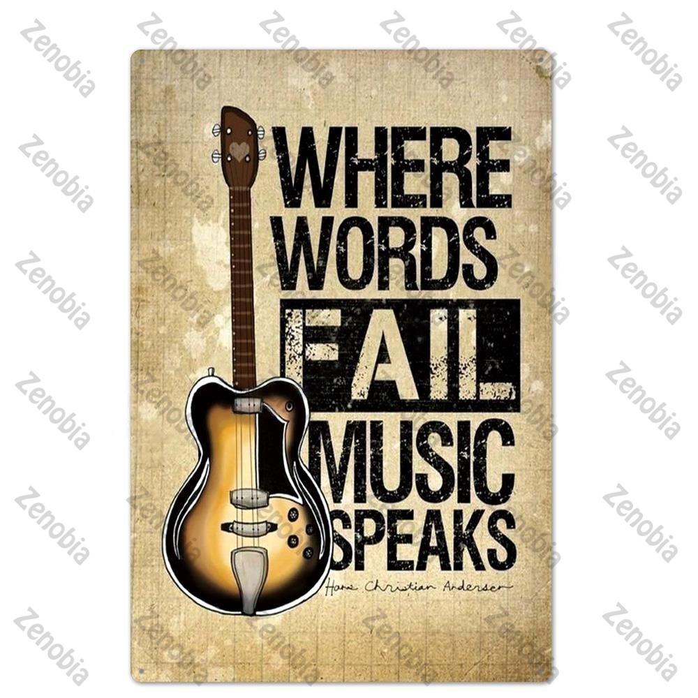 Рок-музыка Винтажные металлические плакатные пластины Домашнее украшение Настенные наклейки Таблички Гитара Подарки для спальни Настенный декор Металлические знаки 20x30cm
Рок-музыка Винтажные металлические плакатные пластины Домашнее украшение Настенные наклейки Таблички Гитара Подарки для спальни Настенный декор Металлические знаки 20x30cm