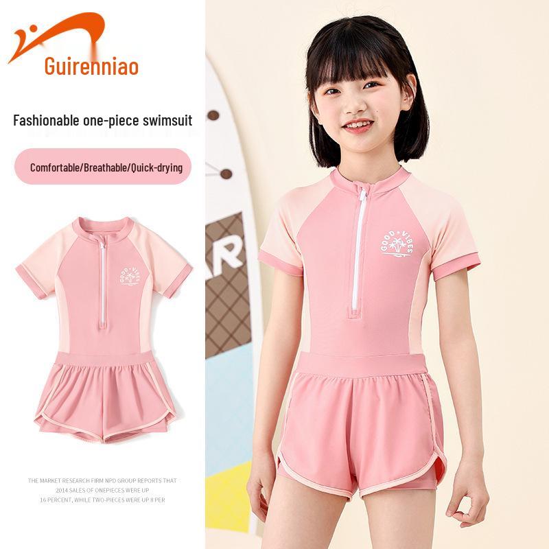 Guirenniao Girls Sun Protection One-Piece Swimsuit Set, Quick-Drying, Medium & Large Sizes. 20 чёрный/синий
Guirenniao Girls Sun Protection One-Piece Swimsuit Set, Quick-Drying, Medium & Large Sizes. 20 чёрный/синий